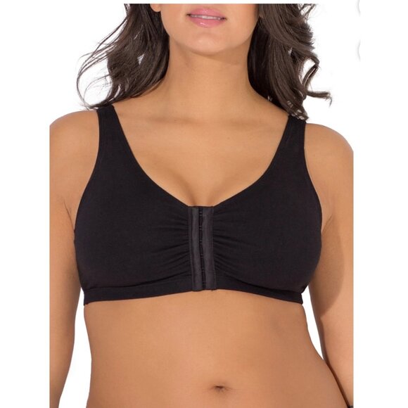 Fruit of the Loom Women's Comfort Front Close Sports Bra - Picture 1 of 4